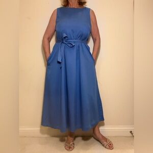 Blue Sleeveless Dress by J McLaughlin